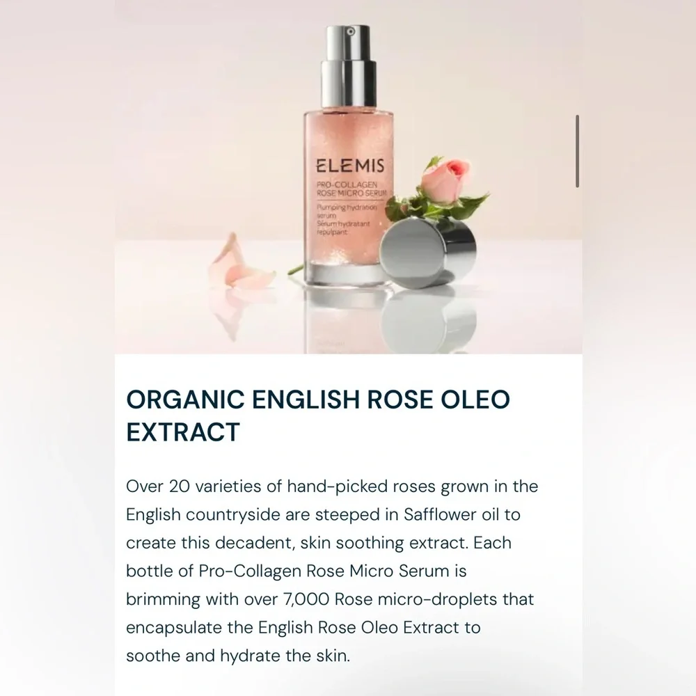 🌸 ELEMIS PRO-COLLAGEN ROSE MICRO SERUM - Picture 11 of 13